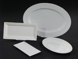 square and oval platters