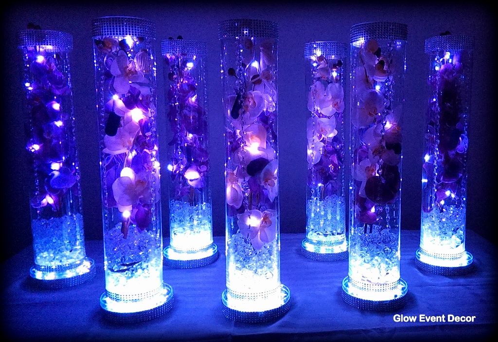 glowing centerpieces