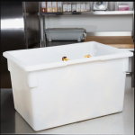 White Poly Food Storage Box - 18 inch